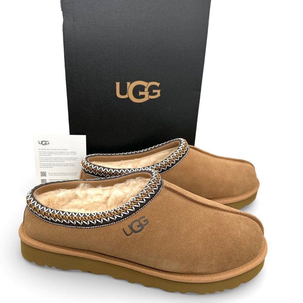 UGG Tasman II Shearling Slipper Slide Chestnut Slip-on Men’s 12 New In Box